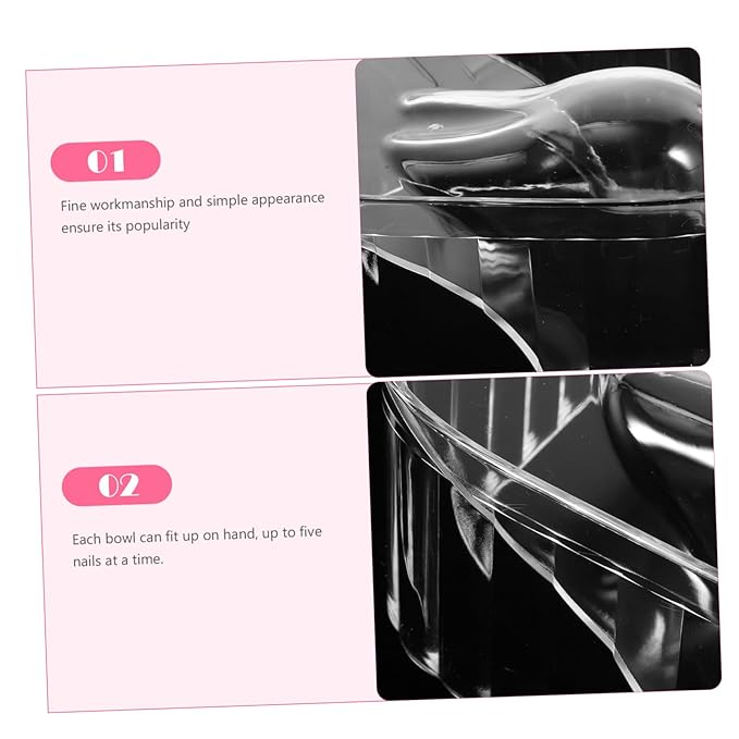 Nail Beauty Tool Nail Soaking Bowl for Home Salon Acrylic Nail Soak Bowl