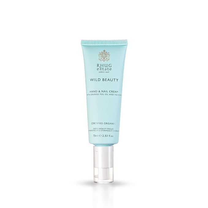 Rhug Wild Beauty.- Hand & Nail Cream with Orange Peel Oil and Yarrow | Nourishing Moisturizer for Hands | 75ml | Made in the UK