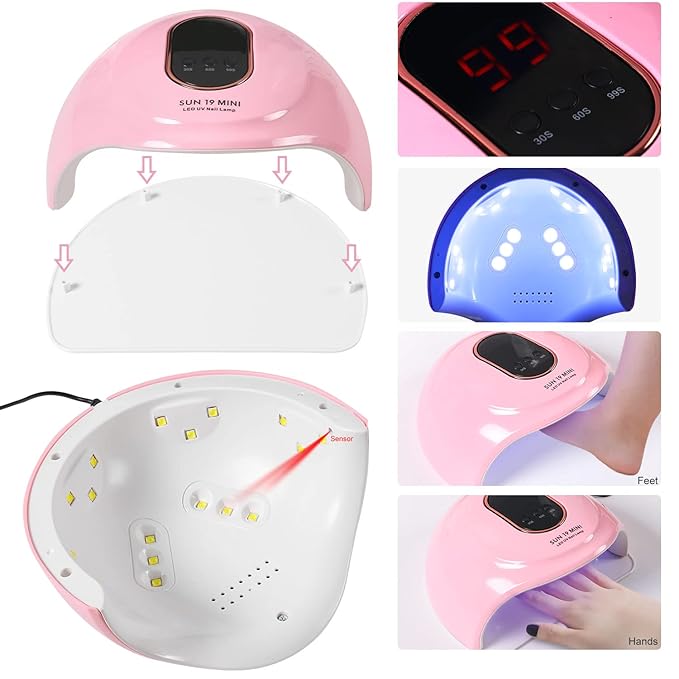 DouborQ Acrylic Nail Kit With Everything,Nail Drill,Acrylic Nail Powder Kit For Beginners