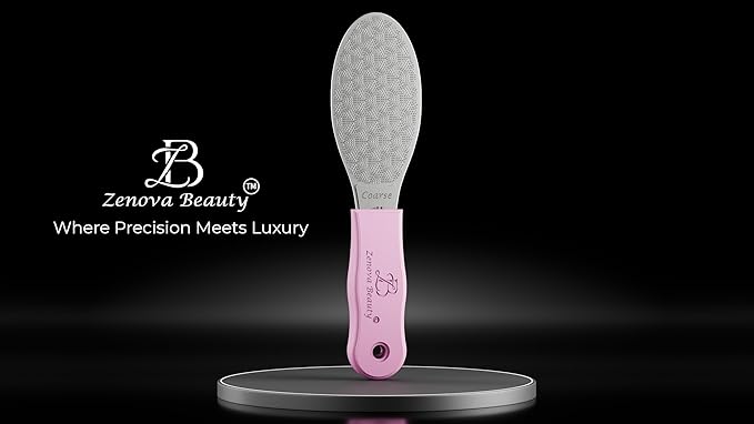 Stainless Steel Foot File with Silicone Grip – Professional Pedicure & Callus Remover, Surgical-Grade Foot Scrubber for Dead Skin & Cracked Heels, Safe for Diabetics, Autoclavable, 2-Year Warranty