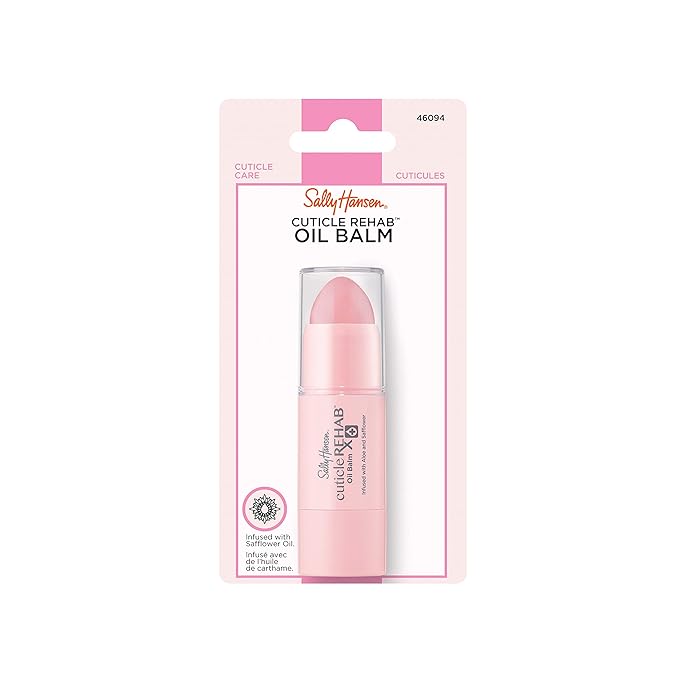 Sally Hansen Nail Treatment Cuticle Rehab Oil Balm | Infused with Natural Essential Oils & Vitamin E | Nourishes & Conditions Dry Nails & Cuticles