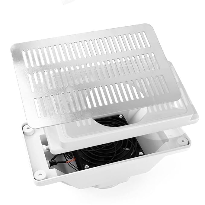YUYTE Nail Dust Collector, 6w Quiet Table Nail Vacuum Cleaner, Collect the Nails Produced During Polishing Manicure Pedicure Tool Nail Dust Collector Device with Fan for Nail Salon White
