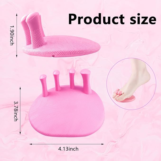 Toe Separators for Overlapping Toes Women,Pink Calf Trainer Toe Separators for Women,Multifunctional Bunion Corrector Thin Leg Exerciser,Suitable for Having Plantar Fasciitis,Bunions,Other Foot Pain