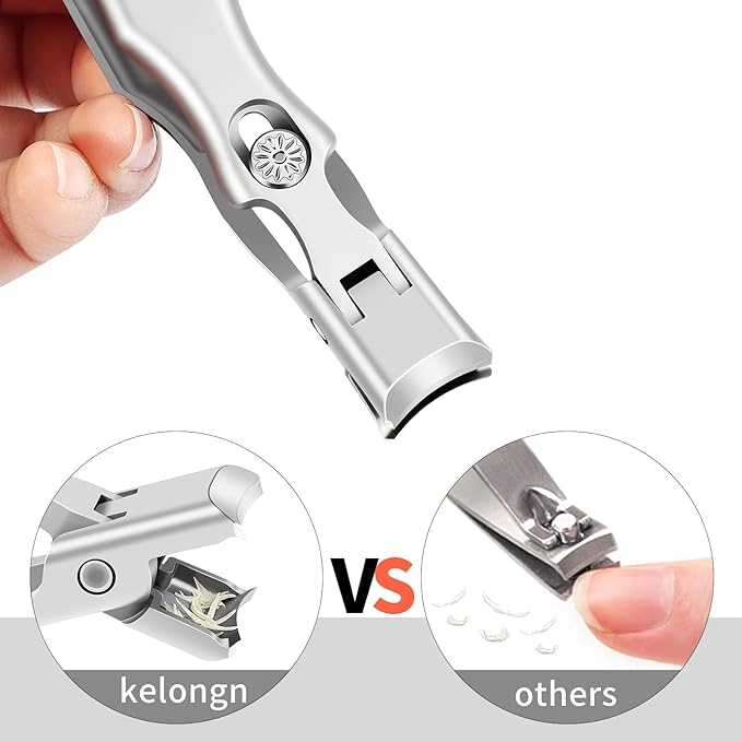 Nail Clippers for Men Toenail Clippers and Fingernail Clipper Toe Nail Clippers for Women Nail Clipper with Long Handle Wide Jaw