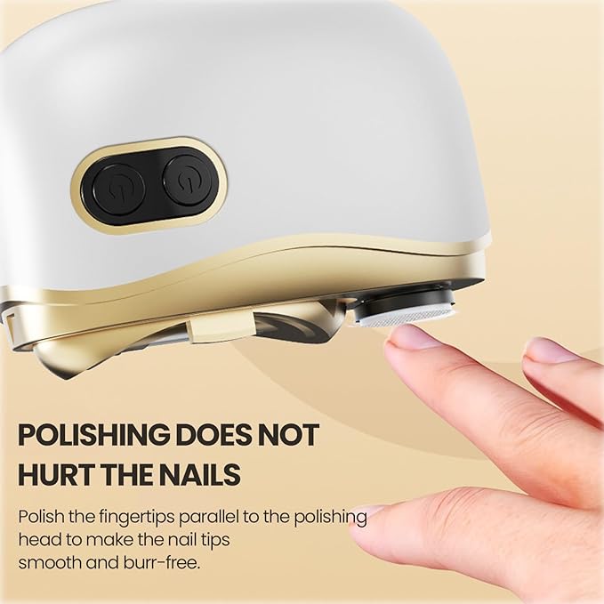Electric Automatic Nail Clipper, Nail Clippers with Light Electric Nail Trimmer 2 Speeds Safe Automatic Nail Clipper Debris Clipping Storage, Suitable for Children, Adults, and The Elderly