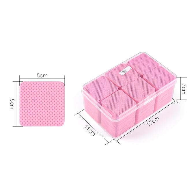 900 PCS Lint Free Nail Cleaning Wipes to Remove Gel Nail Polish & Other Excess Liquid Disposable Nail Cleaning Wipes (Pink)