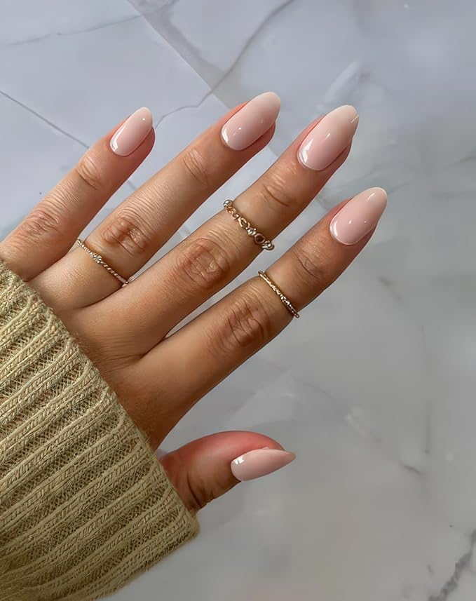 NOVA, Female Founded, Semi Cured Gel Nail Strips (Bare Necessity) - The 10 Minute Manicure. Full Nail Wraps, Nail Polish Stickers, Nail Polish Sticker Nail Kit - Incl. File & Stick (Bare Necessity)