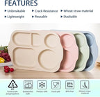 PUPOPIK 12 Inch Divided Plates4 PCS - Image 4