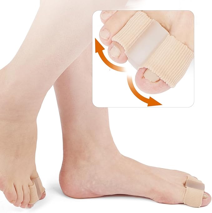 Toe Separators for Overlapping Toes, Hammer Toe Straightener, Toe Spacers Women Men, Gel Toe Separators to Correct Your Toes,Toe Separator for Bunion Pain Relief for Hallux Valgus, Foot Pain (S)