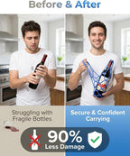 Multi-Use Silicone Storage Bag & Organizer, Silicone Wine Carrier, Portable - Image 5