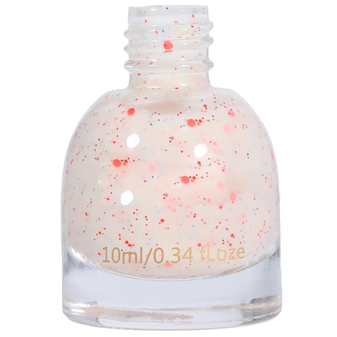 COSMOO Milky White Quick Dry Nail Polish, Vegan Chip-Resistant Long-Lasting Nail Lacquer for Nail Art Varnish, 0.34 fl oz (Milky White)