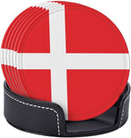 Danish Flag Coasters for Drinks - Image 8