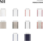 Solino Home 100% Pure Linen Table Runner, 14 x 72 in, French Stripe | Table - Image 7