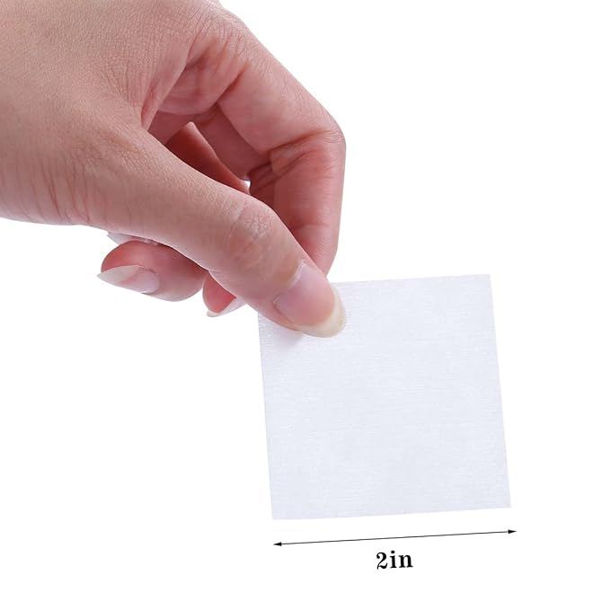 650 Pcs Lint Free Nail Wipes with Clear Acrylic Gel Polish Pad Storage…