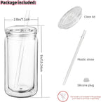 8 Pack 16oz Snow Globe Tumblers - Image 2