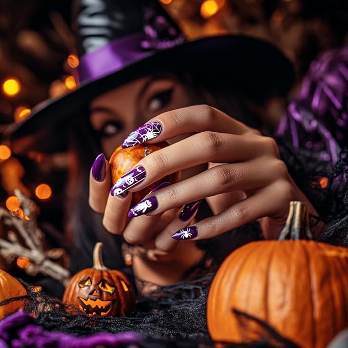 PH PandaHall 5pcs Halloween Nail Stamping Plate, Ghost Witch Nail Stencils Skull Pumpkin Nail Stamps Nail Art Stamping Plate Stainless Steel Print Nail Stencils for Nail Art Design Manicure Salon