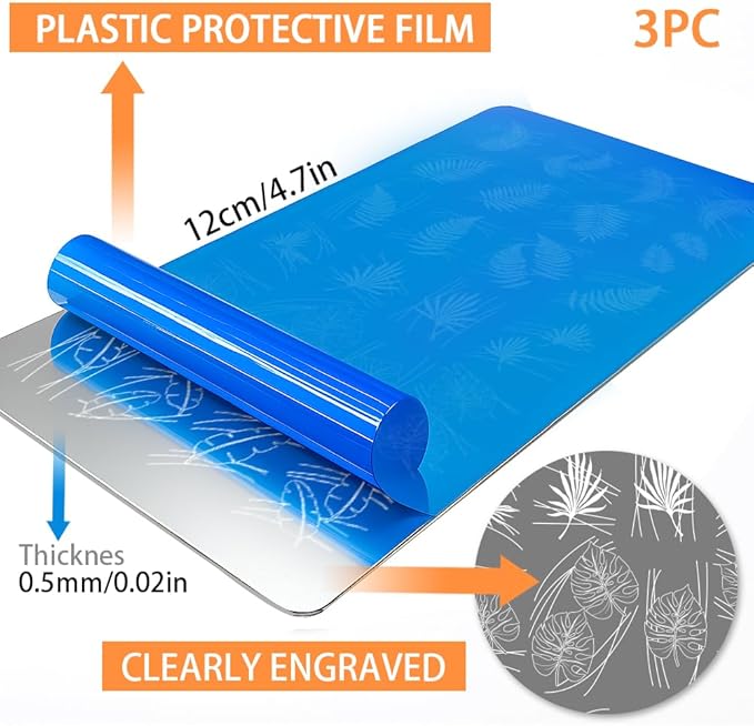 PH PandaHall 3pcs Leaf Nail Stamping Plates Geometric Leaves Nail Image Plates Plants Nails Art Stencils Monstera Nails Stamp Templates Nails Image Plates for Women Manicures Salon Design