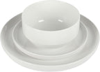 Gibson Home Rothernberg 18-Piece Stackable Porcelain Dinnerware Set, Service - Image 7