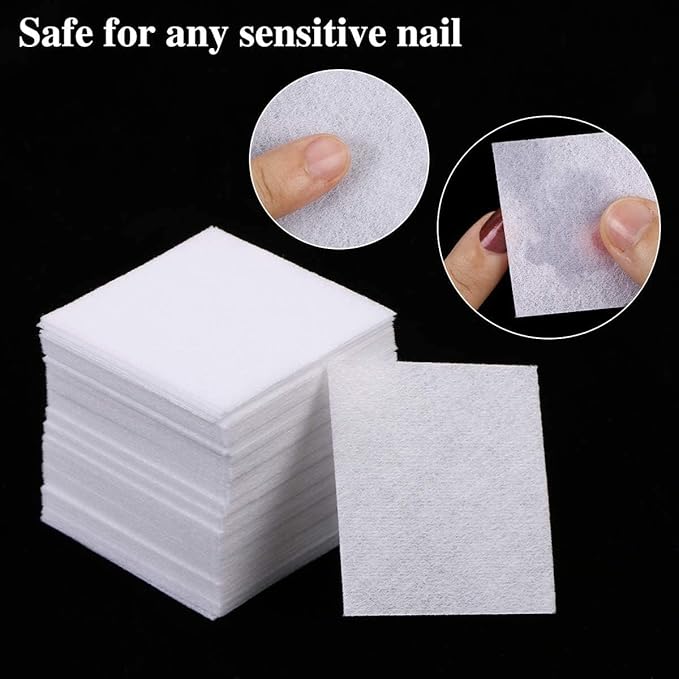 1300 Pieces Nail Wipes for Gel Nails Lint Free, Cotton Pad Nail Wipe