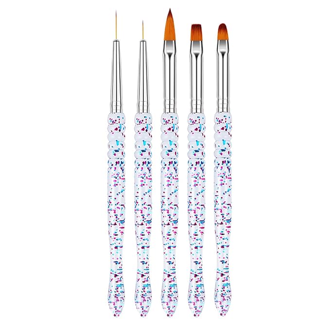 Nail Art Brushes 10 Pcs Kit 10Pcs Nail Painting Brushes and 5 Nail Dotting Tools Whole Set Nail Brushes for Nail Salon
