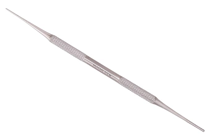 Mundial 2-Piece Cuticle Pusher and Manicure Pedicure Stick Set - Nail Care Tools for Perfect Cuticles and Quality Manicures