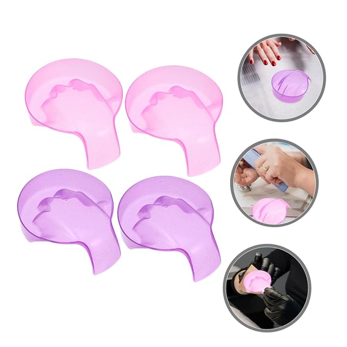4pcs Nail Soak Bowl Nail Art Hand Soaking Bowl Polish Removal Tray Multipurpose Manicure Tray Spa