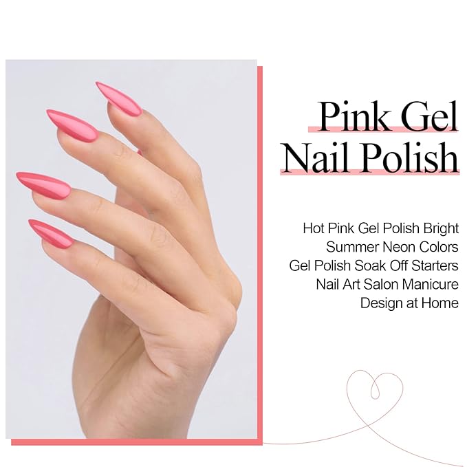 Imtiti Coral Red Gel Nail Polish, 1 Pcs 0.5 fl oz Coral red gel nail polish Color Soak Off Gel Polish Nail Art Manicure Salon DIY Nail Lamp Gel Nail Design Christmas Decoration