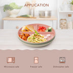 10 Inch 4PCS Unbreakable Portion Control Plates, Divided Plates - Image 3