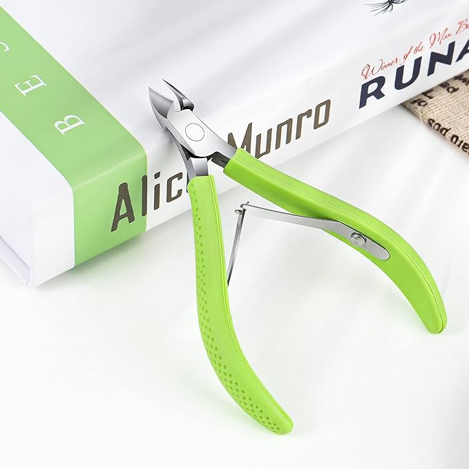 FVION Cuticle Clippers – Small Cuticle Trimmer, Rubber Coated Handle Manicure Tools – Full Jaw Cuticle Cutter for Nails (9mm)