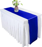 Royal Blue Satin Table Runner 12x108 Inches, 2 Pack | Silk and Smooth Fabric - Image 6