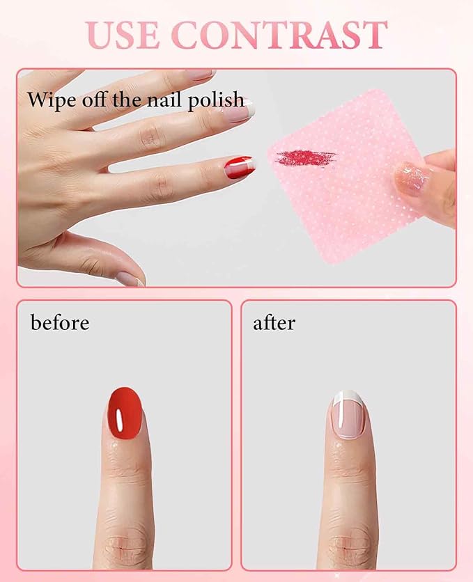 2000PCS Nail Wipes for Gel Nails Lint Free, Pads Toallitas Sin Pelusa Para Uñas