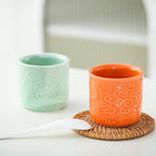 Ceramic Espresso Cups Set of 2-3oz Demitasse Cups - Image 4