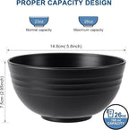 HOTEC BPA Free Unbreakable Wheat Straw Cereal Bowls - Image 2