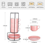 YOLIFE 8oz Porcelain Stackable Cappuccino Cups - Image 2