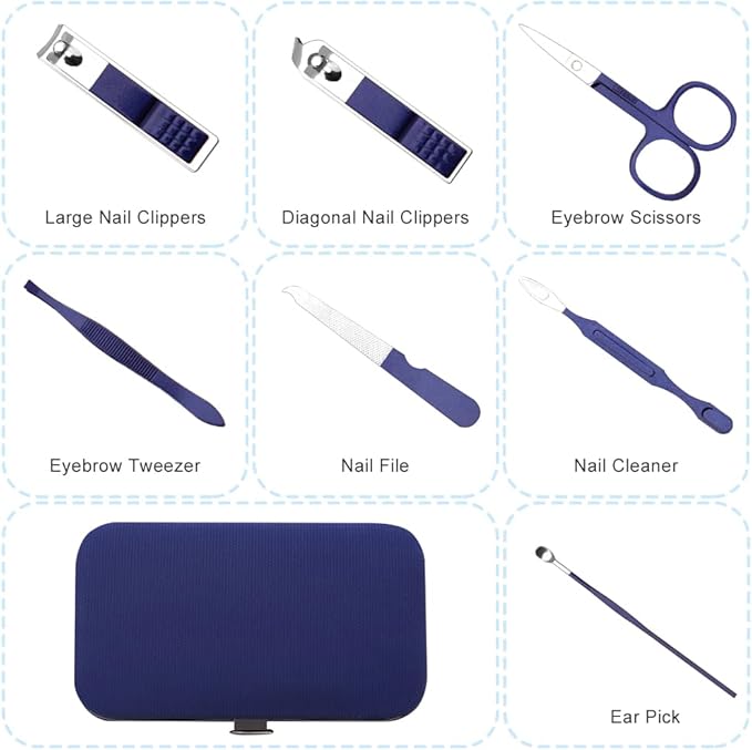 Manicure Set Women,Easter Gifts for Men,Nail Fingernail Clippers Set,Travel Nail Care Grooming Kit,Manicure and Pedicure Tools Kit for Men Women Teens Parents Friends Colleagues Partners Gifts