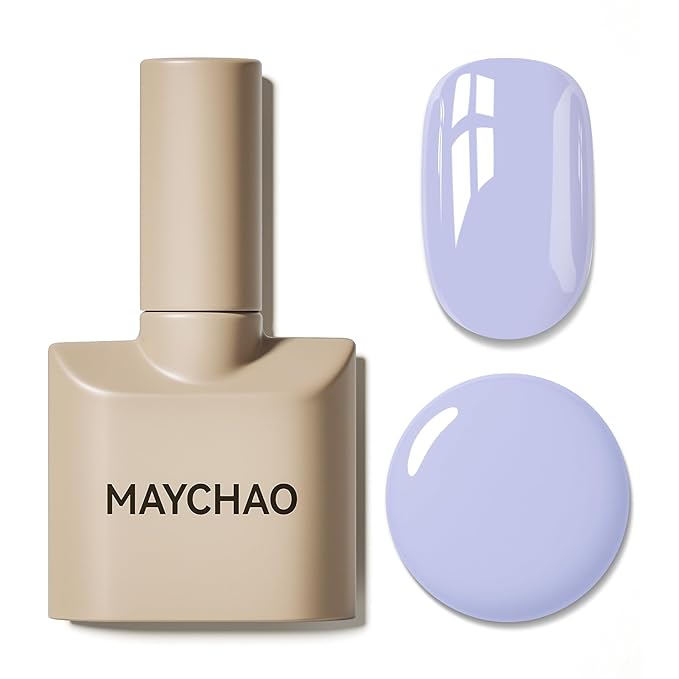 MAYCHAO 15ML Gel Nail Polish 1Pc Lilac Purple Gel Polish Soak Off UV LED Nail Polish Nail Art Starter Manicure Salon DIY at Home, 0.5 OZ