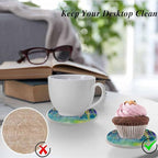 oFloral Colorful Spring Coasters - Image 5