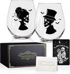 Perfectinsoy Skull Wine Glass 2 Piece by Perfectinsoy