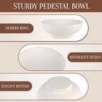 Deobath Large Resin Pedestal Decorative Bowl - Image 7