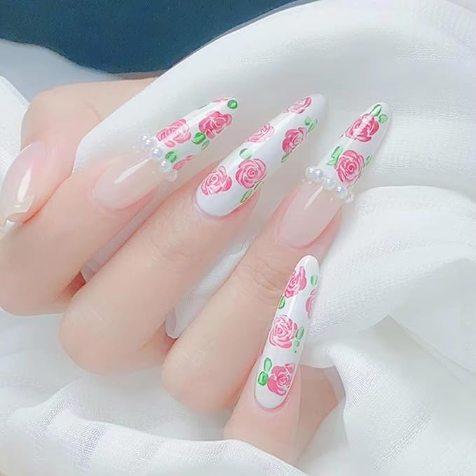 WOKOTO 10Pcs Nail Art Stamp Pen Set Flower Butterfly Nail Stamper Pen Nail Art Transfer Pen Design Tools Nail Stamping Pens Kit Nail Art Tool With Different Patterns Nail Art Tools For Women