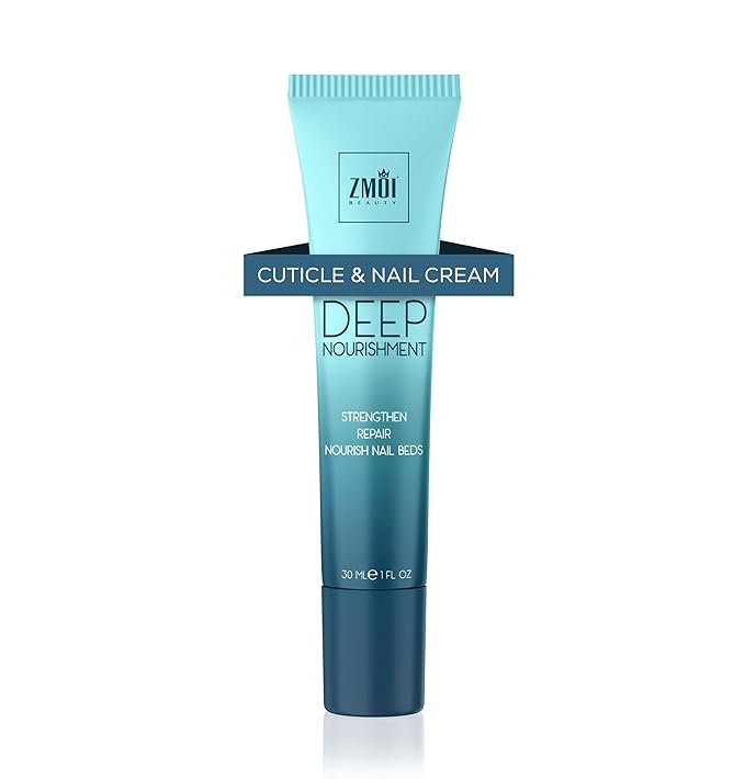 Cuticle & Nail Cream Treament, Deep Nourishing - USA Made - Daily Repair Nail Care w/Organic Shea Butter, Jojoba Oil - Soften Cuticles, Strengthen Nails, Hydrating (1 Fl Oz/Pack of 1)