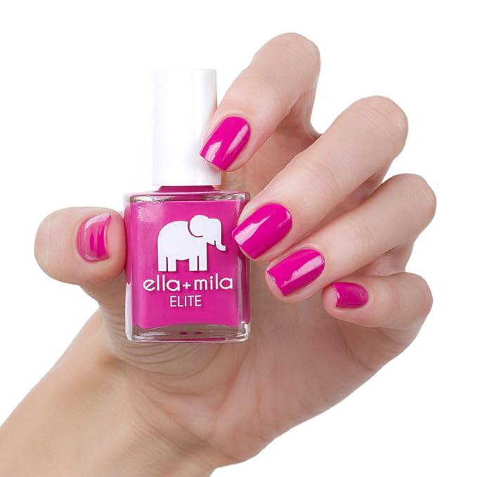 ella+mila Professional, Quick Dry, Long-Lasting & Chip-Resistant Pink Nail Polishes (Summer Roam-Ance - 0.45 fl oz)