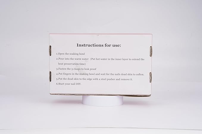 Nail Soaking Bowl, 2PCS Soak Off Gel Polish Dip Powder Remover Manicure Bowl with Triangle Cuticle Peeler and Stainless Steel Cuticle Pusher Nail Art Tool (Pink)