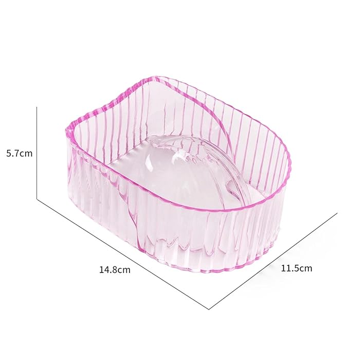 Generic Hand Soaking Bowl Soak Off Finger Bowl, Soak Off Gel Polish Remover Bowl Nail Soak Off Bowl Nail Art Tool, Powder Remover Tools, for Home, Pink