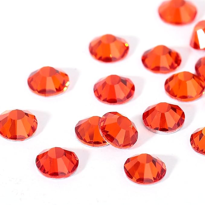 Novani Rhinestones 3000Pcs Flatback Crystal Round Loose Gemstones Glass Rhinestones for Crafts Makeup Nail Art Clothes Shoes DIY Decorations(SS8, 2.3-2.5mm,Hyacinth)