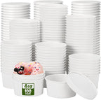 Fulmoon 100 Pack Paper Soup Containers by Fulmoon