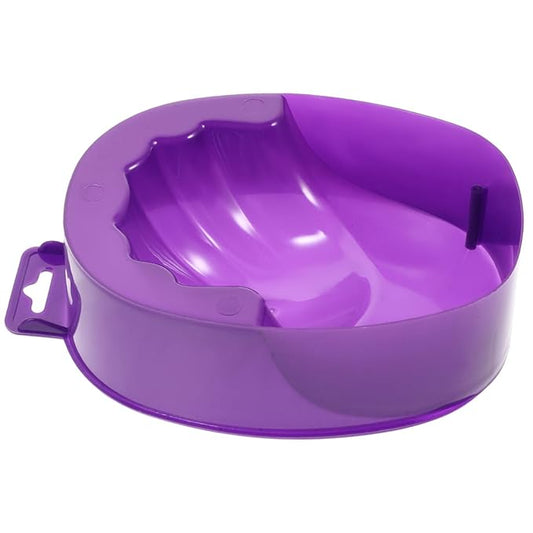 Nail Art Bowl Manicure Soaking Bowls Bubble Hand Soaking Bowl Rectangular Nail Care Bowl Plastic Material Easy to Use