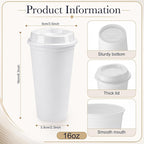 Honeydak 45 Pack 16 oz Reusable Coffee Cups - Image 3