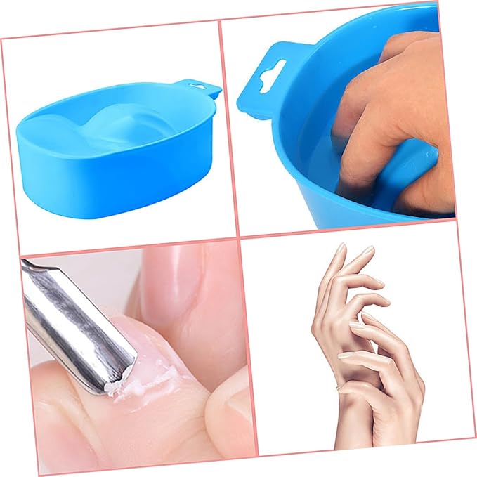 1pc Nail Care Bowl Single-layer Rectangular Soaking Bowl for Cuticle Nutrition and False Nail Removal Manicure Tool Suitable for Home and Salon Use