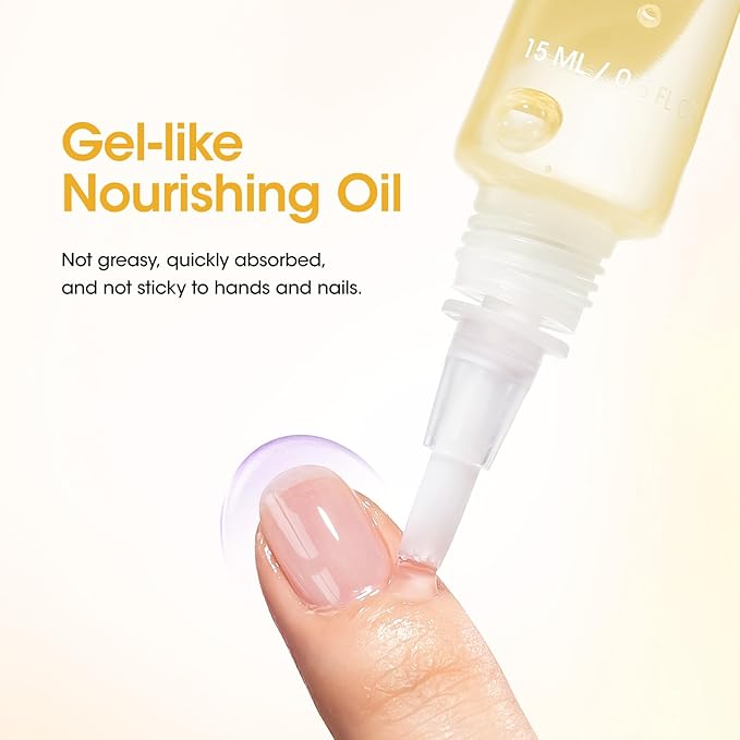 Gellen Cuticle Oil Pen for Nails, Vanilla Nourishing Nail Growth Oil, Jojoba & VE, Soften Cuticles Nails Strengthening, Leak-free Brush Applicator, Pro Nail Care for Brittle Dry Hands